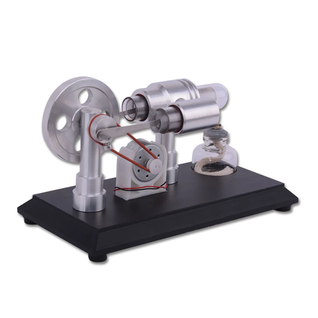 

Double-cylinder Micro DIY Stirling Engine External Combustion Engine Early Learning Education Toys For Kids