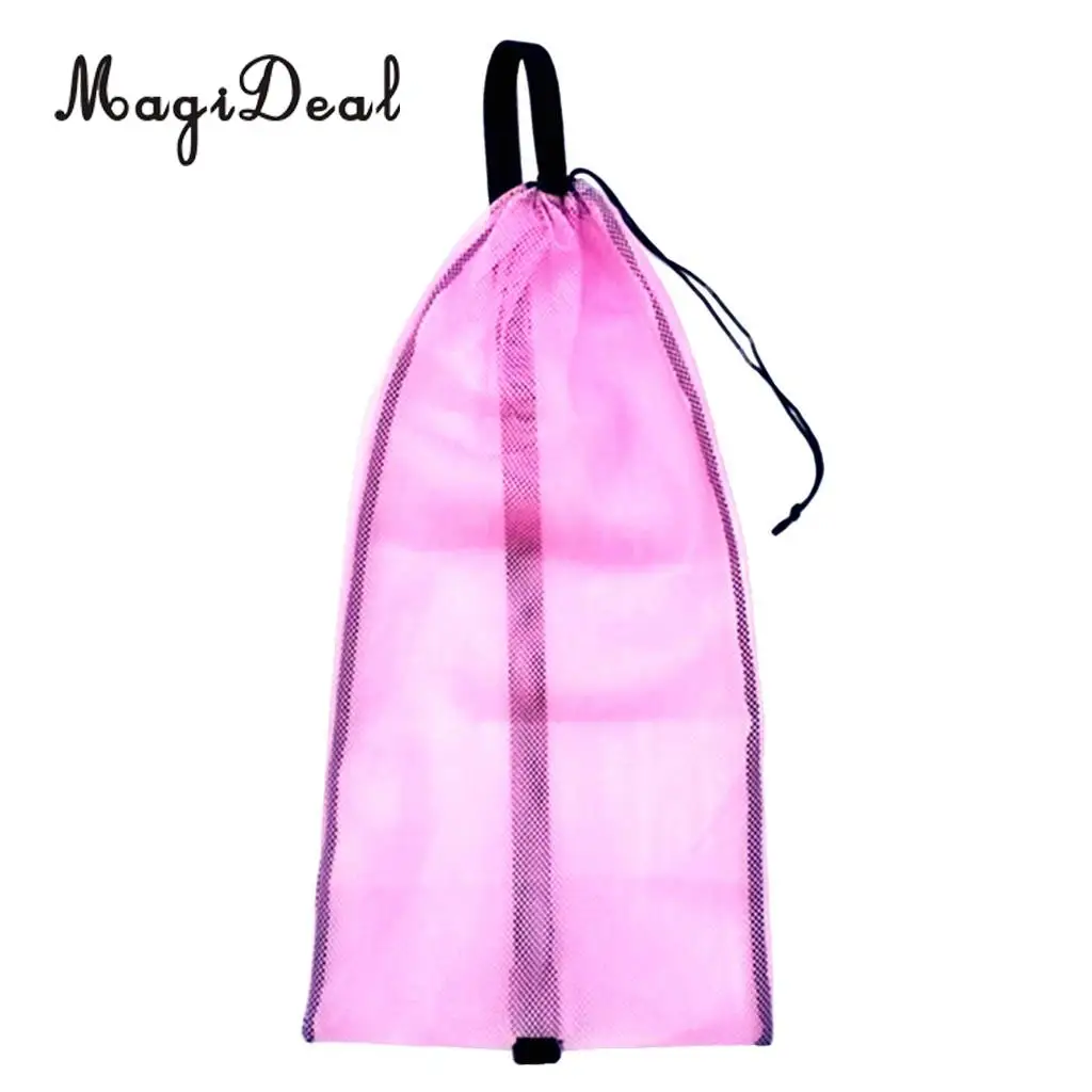 Durable Scuba Diving Dive Snorkeling Swimming Fins Goggles Mask Swimwear Drawstring Mesh Gear Hand Bag Carry Backpack Accessory