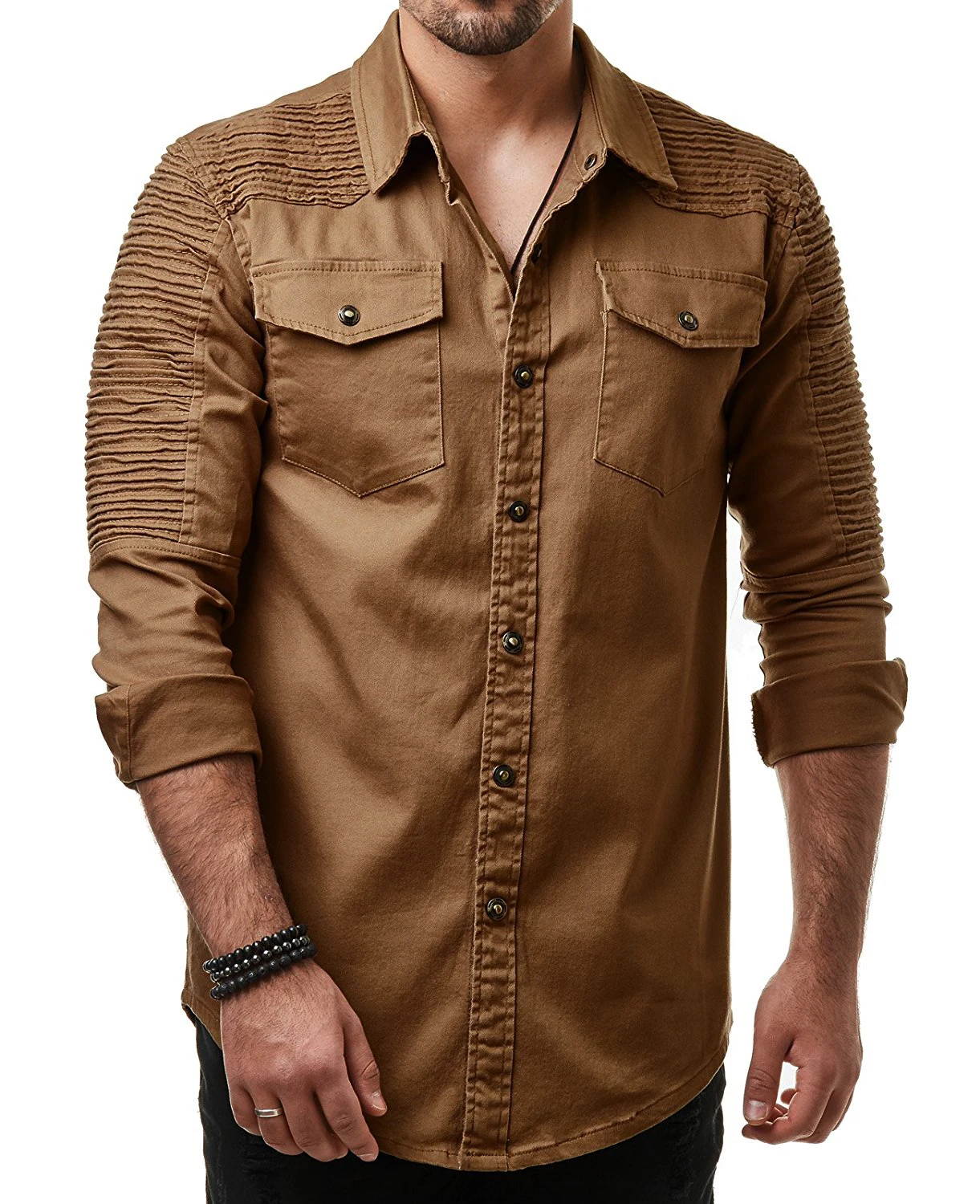 Brand 2018 Fashion Jeans Shirt Long-Sleeves Washable Cowboy Shirt Pocket Decoration Mens Dress Shirts Slim Men Shirt
