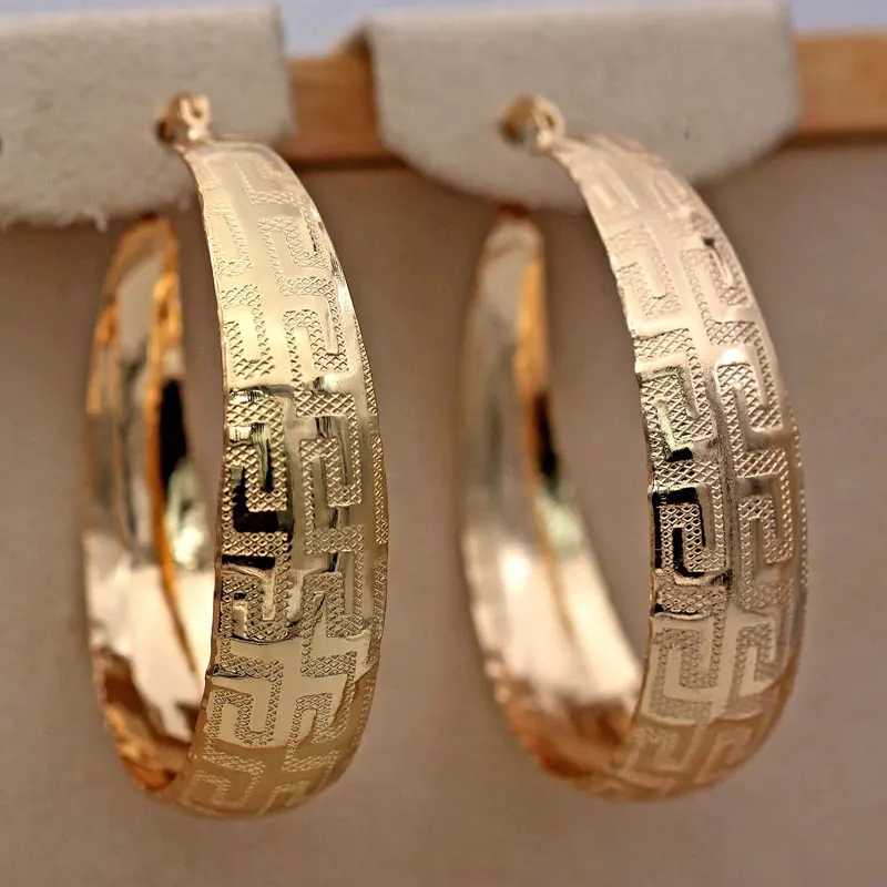 Хип-хоп большие круглые серьги для женщин Pendientes Mujer Moda сережки Золотое кольцо серьги круг круглые серьги OBS4301_Gold