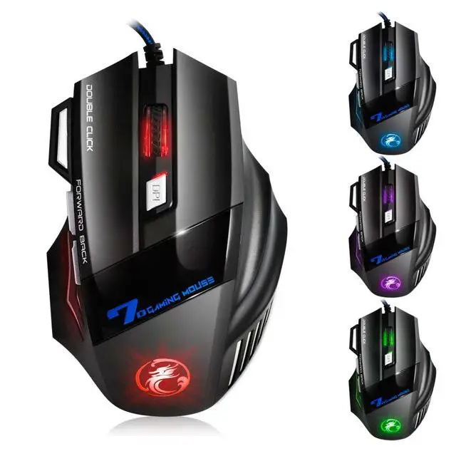 

X7 Professional Wired Gaming Mouse 7 Button 5500 DPI LED Optical USB Computer Mouse Game Mouse Silent Mause for PC r20