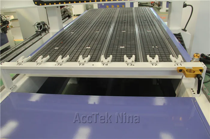 Новинка 2019 4 осевой ЧПУ роутер AccTek автоматическая режущая пила машина из