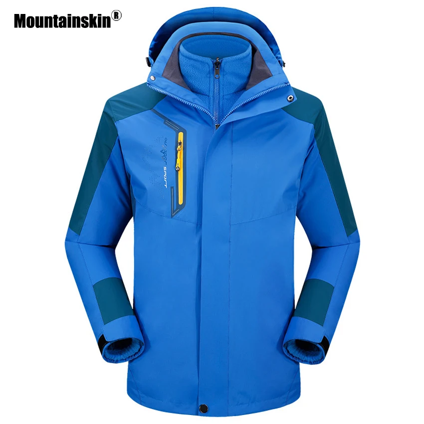 

Mountainskin 3in1 Men's Winter Warm Fleece Jackets Softshell Windbreaker Outdoor Sports Hiking Camping Skiing Fishing Coat VA266