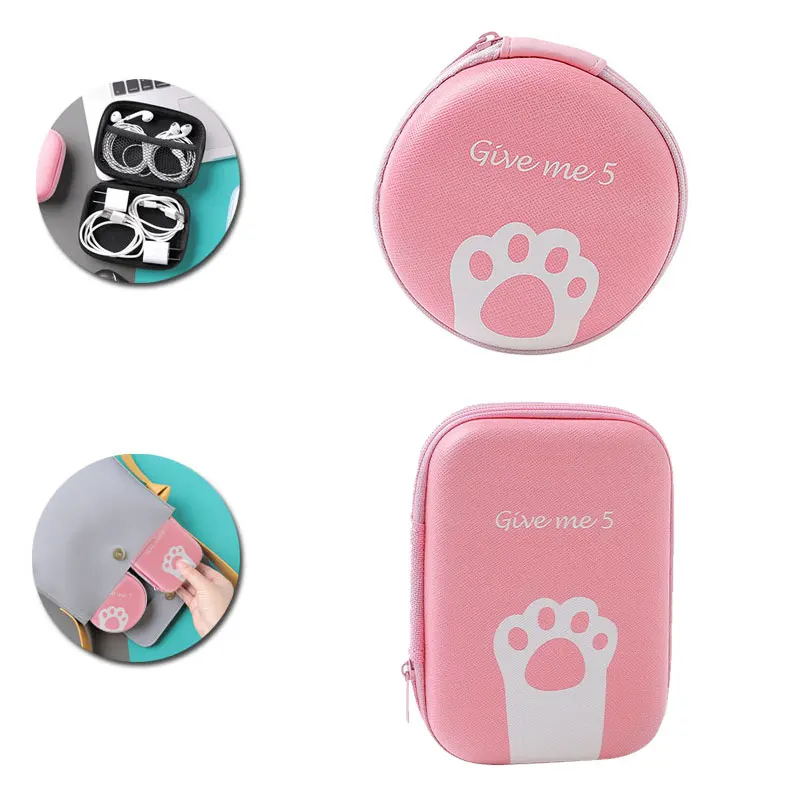 

Multi-Shape Earphone Wire Organizer Box Data Line Cables Storage Box Case Container Coin Headphone Protective Box Case Container