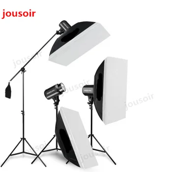 

900Ws Godox Strobe Studio Flash Light Kit 900W - Photographic Lighting - Strobes, Light Stands, Triggers, Soft Box,Boom Arm CD50