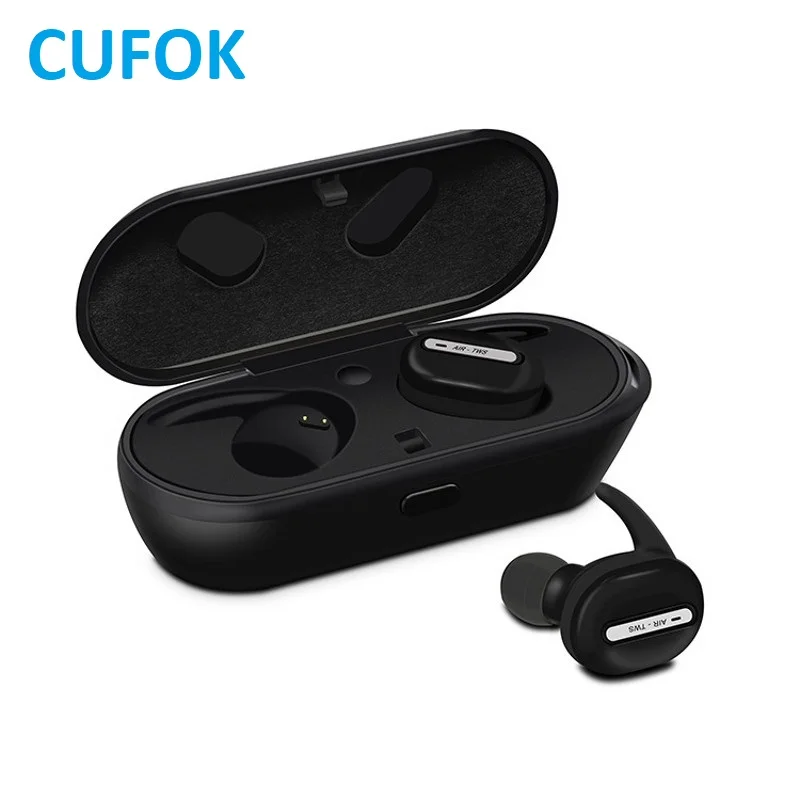 

CUFOK TWS Bluetooth Earphones True Wireless Sport Earbuds With Charging Box In Ear Earpiece Stereo Headset For iPhone Samsung