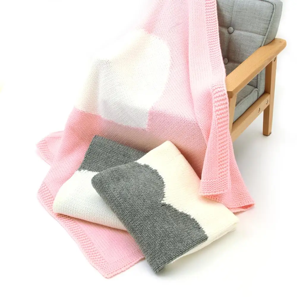 

Cute Baby Swaddle Blankets For Newborn Knitted Sofa Bedding Covers Super Soft Toddler Girls Muslin Quilts Infantil Boys Wrapper