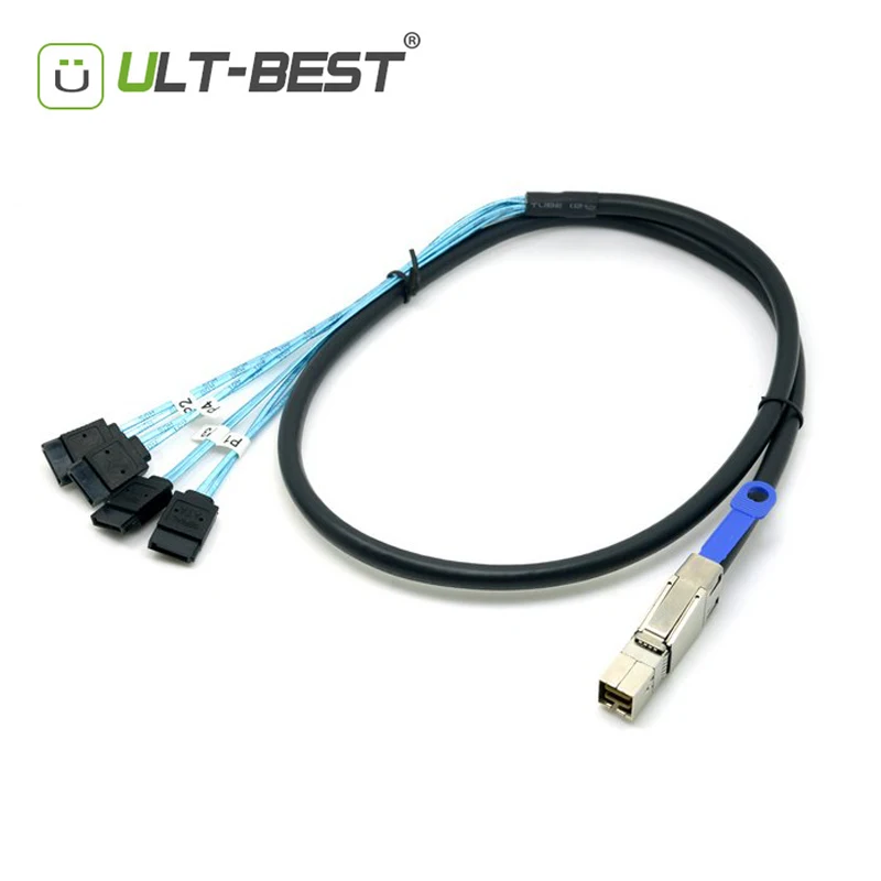 Ult лучший внешний мини SAS HD SFF 8644 4 X SATA 7Pin 6 Гбит/с жесткий диск для хранения данных