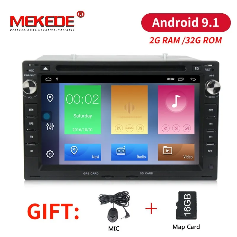 

MEKEDE Car Multimedia Player Android 9.1 Car DVD GPS player For VW/Volkswagen/Passat/Golf/Skoda Quad Core 2G RAM 32G ROM WIFI