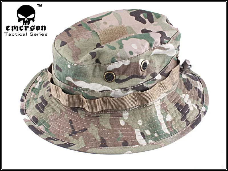 Chapeau tactique EMERSON boonie anti-rayures pour pêche camouflage MC
