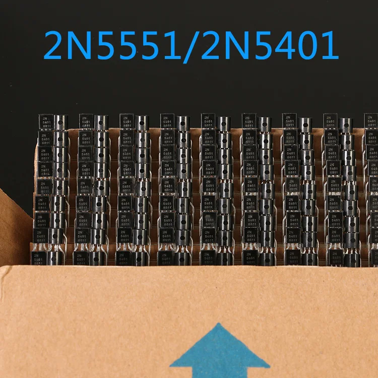 

2N5551 and 2N5401 50Pairs Power transistor 100% New Original Genuine distributor Emax Stock Free Ship
