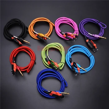 

6 Feet 1.8M Newest U Pick Color Top Tattoo Clip Cord For Tattoo Machine Gun Power Kit Set Supply TCC11# Free Shipping