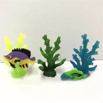 

3Pcs/lot Toy Clownfish Dory Fish Sea Coral Collection Learning & Educational Kids Christmas Gift Coral Tree Action Figure Model