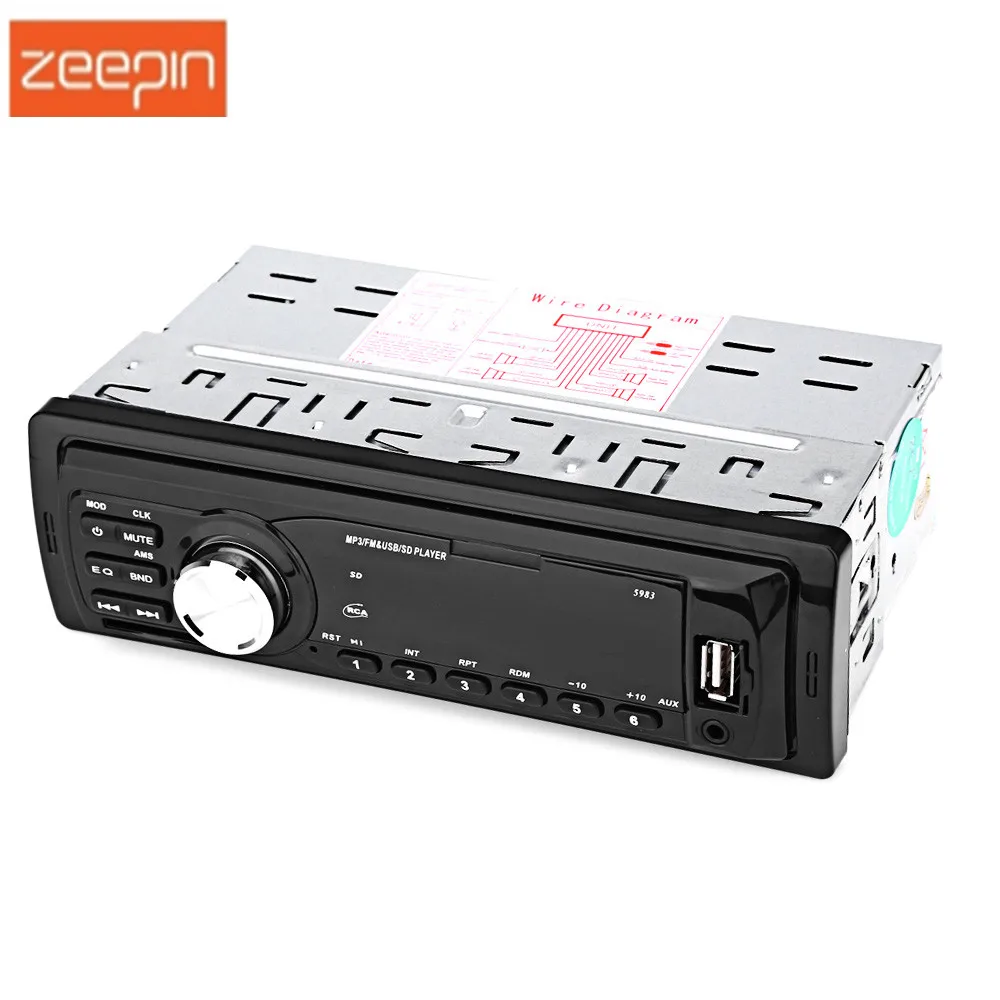 Zeepin Лидер продаж 5983 автомобиль радио 12V Авто аудио стерео MP3 плеер Поддержка FM SD AUX