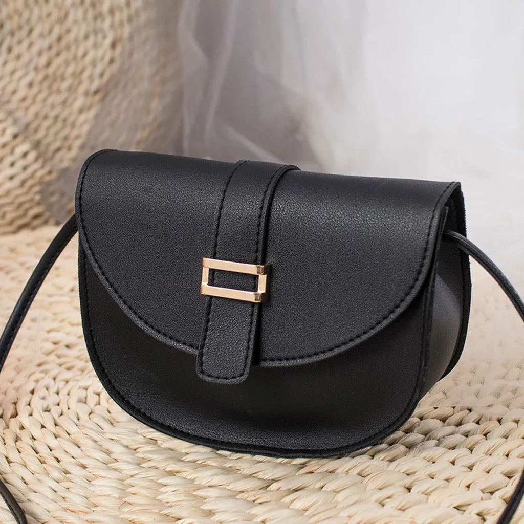 

Women Bags Solid Crossbody Bags Hasp Fashion Shoulder Strap Adjustable Casual Silver Black Leather Bag Women