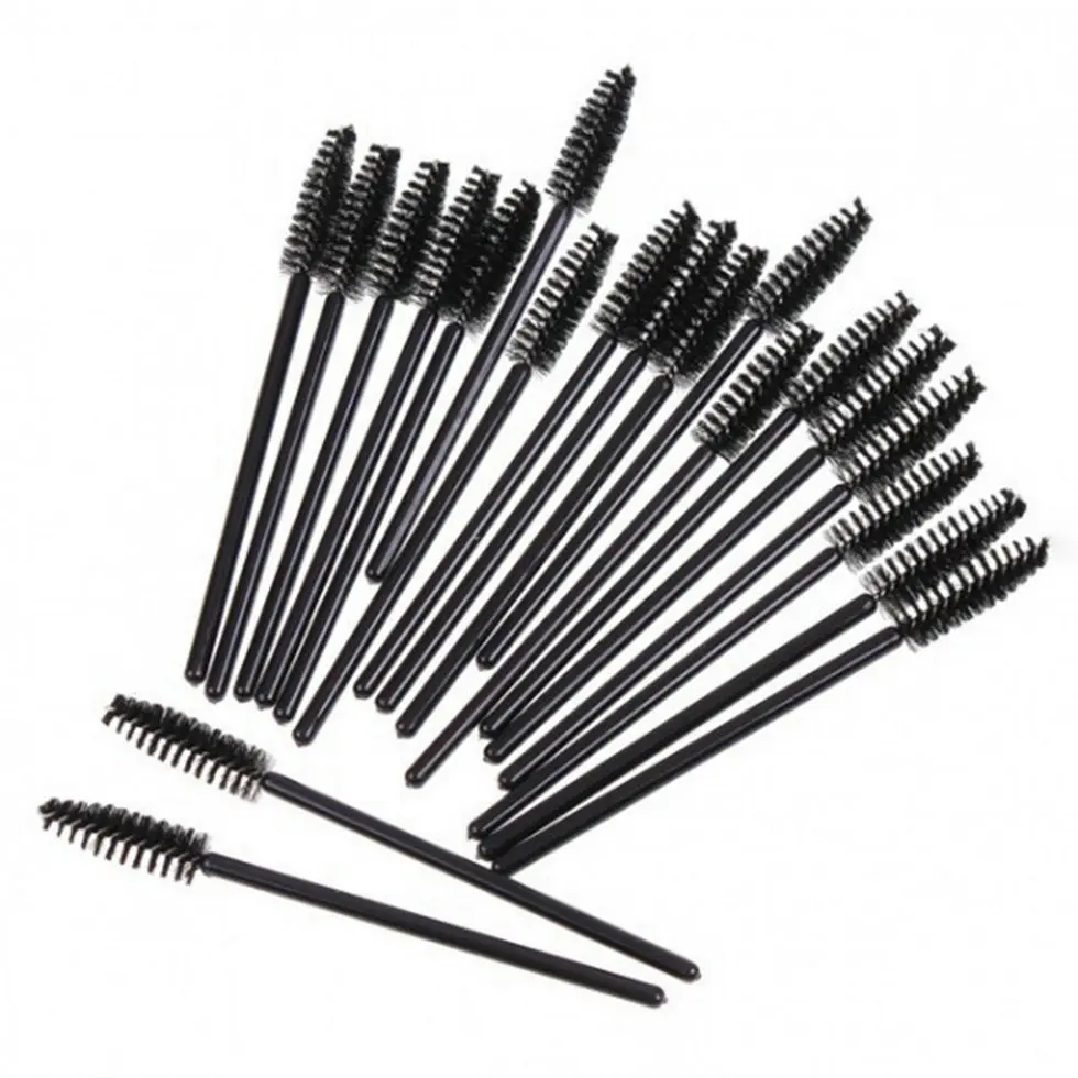 Make Up Hot Selling 100 PCS Disposable One-Off Eyelash Mini Brush Mascara Wands Applicator make up brush
