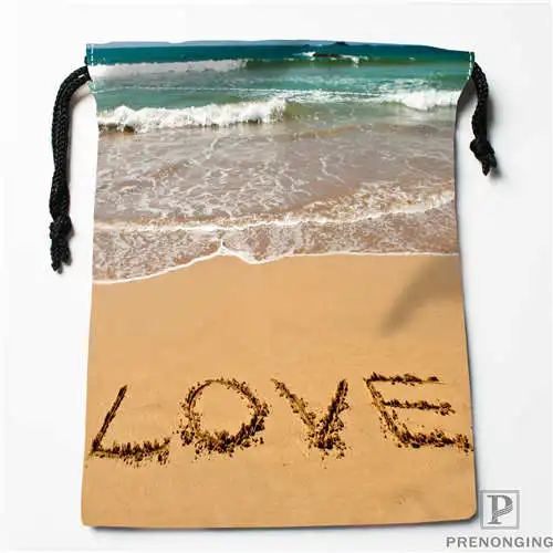 На заказ Печать пляж-камень-море-сумки для покупок на шнурках дорожный мешочек для хранения плавание пеший Туризм игрушка сумка унисекс мульти Size19-01-04-47