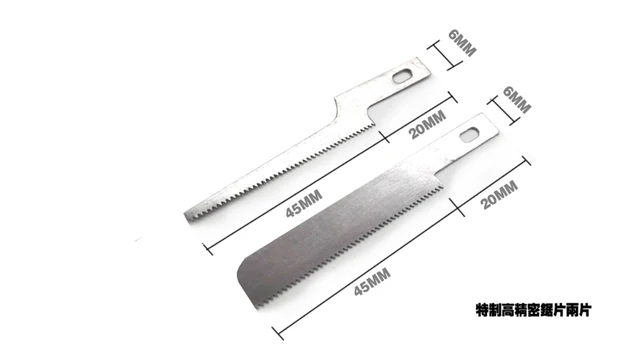 Model making tool Steel model saw Mini hand saw Thin blade With 2 saw Blades 3