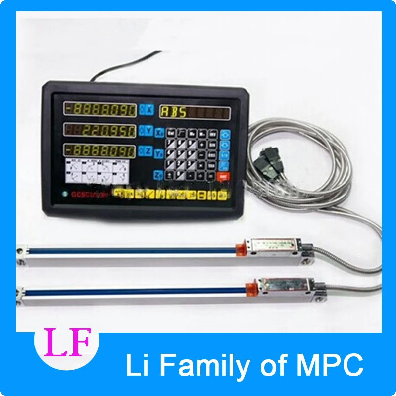 

complete set milling/ lathe/ drill machine dro digital readout with 3 pcs linear scales