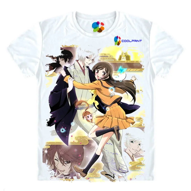 Coolprint аниме рубашка Kamisama Hajimemashita футболки для мужчин короткий рукав ТОМО Косплей лиса Yokai костюм японский Kawaii Tee - Цвет: Style 11