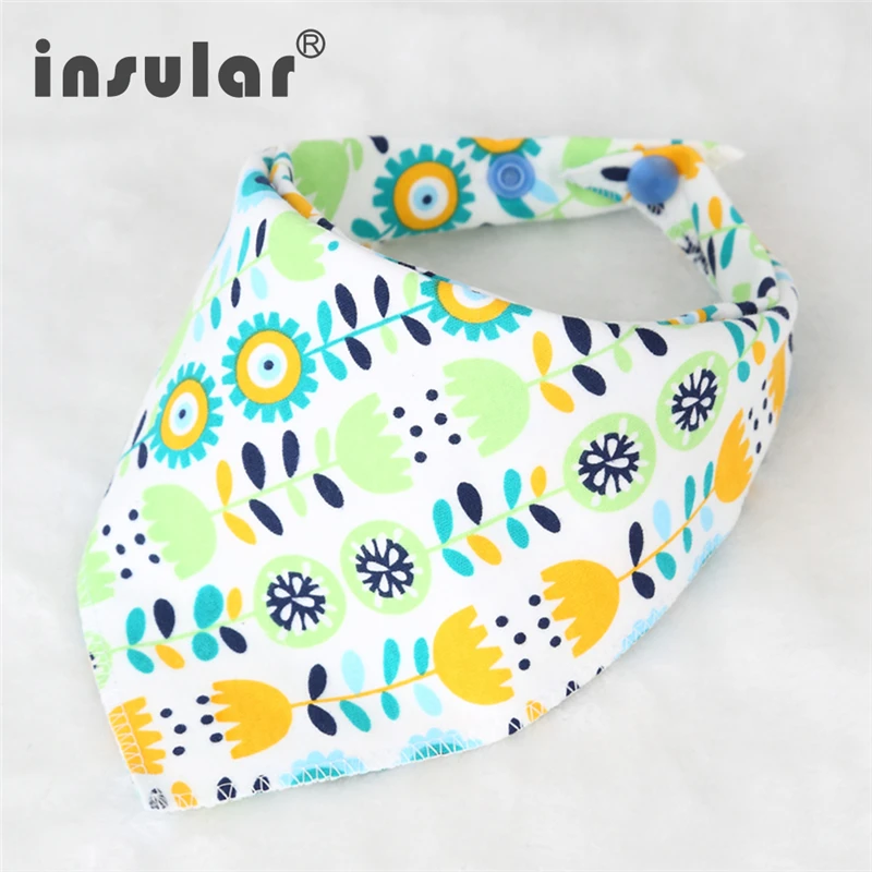 Cotton Triangle font b Baby b font Bibs Bandana Bib for Infant Saliva Scarf Cartoon Newborn