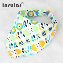 Cotton Triangle Child Bibs Bandana Bib for Toddler Saliva Scarf Cartoon New child Babador Child Feeding Towel Toddler Burp Cloths