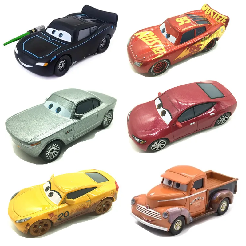 

New Disney Pixar Car 2 3 Lightning McQueen Mater Jackson Storm Ramirez 1:55 Die Casting Car Metal Alloy Model Children's Toy Car