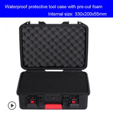 Tool case Suitcase Toolbox Impact resistant sealed waterproof safety case equipment camera case Instrument box with pre-cut foam Tool case Suitcase Toolbox Impact resistant sealed waterproof safety case equipment camera case Instrument box with pre-cut foam