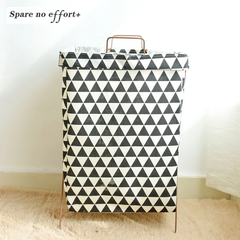 الراقي المنزل الديكور طوي الحمام الملابس القذرة تخزين الغسيل دلاء مربع حقيبة الاطفال لعبة القطن الكتان سلة التخزين