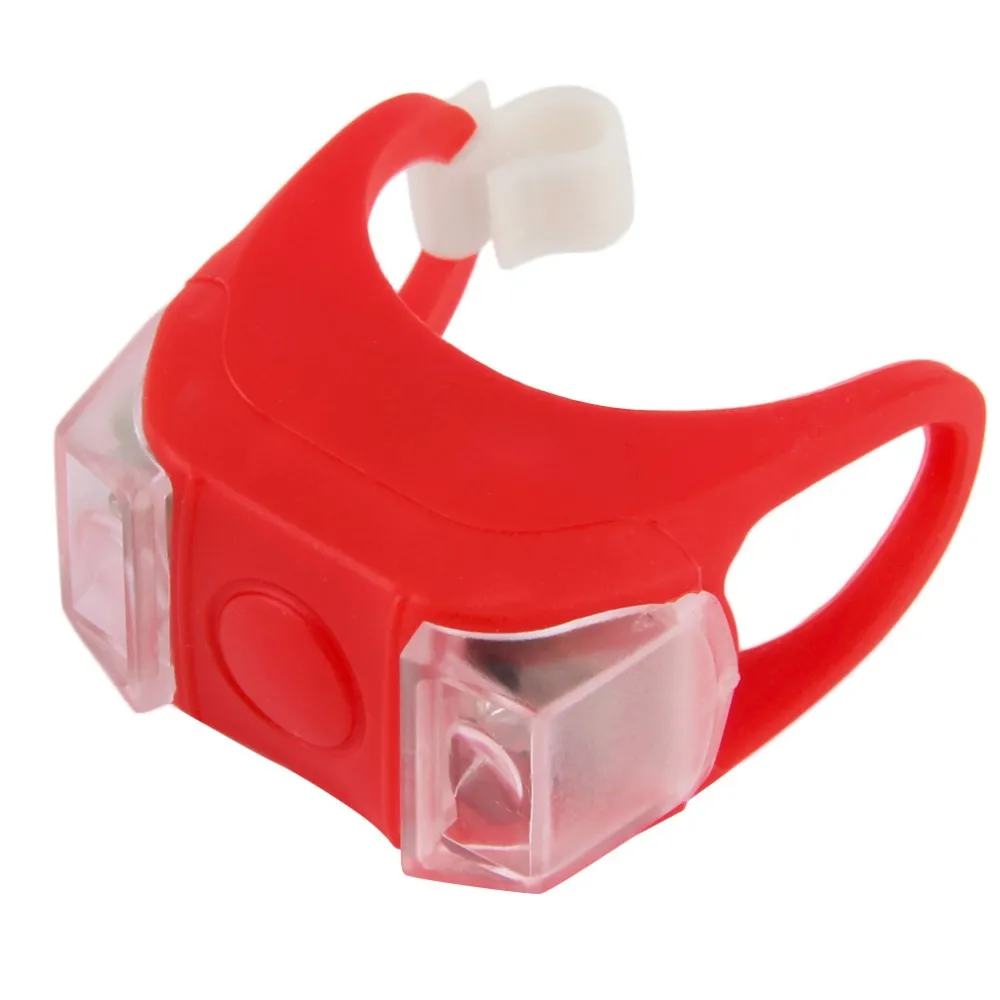 Cheap 40pcs/lot Wholesale Bicycle Flash Light Double LED Bicycle Tail Light Waterproof Silicone Bicycle Lamp Cycling Safety Flashlight 10