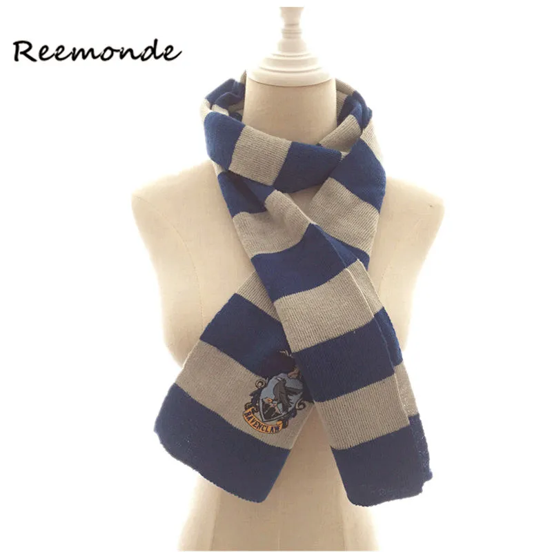 REEMONDE Hermine Schal Gryffindor Slytherin Hufflepuff Ravenclaw Schals Hermine Halstuch Für Frauen Männer Jungen und Mädchen
