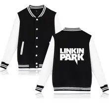 2017 LinKin Park Baseball Jacket Woman Great Singer Rock women Jacket Cotton in Winter Jacket Coat Women Clothes XXS-4XL
