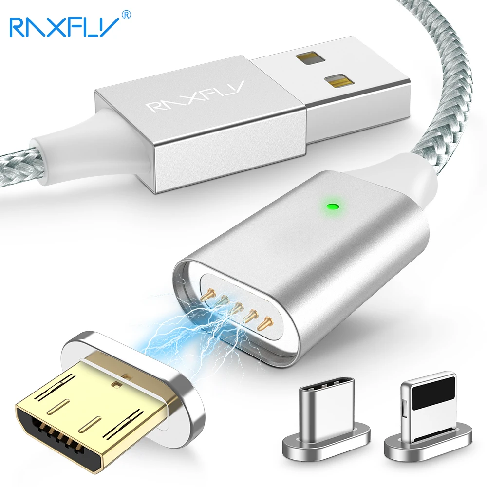 RAXFLY магнит зарядное устройство для iPhone 8 7 Plus X XS Max Магнитный зарядный кабель Lightning Micro USB Магнитный кабель Тип C для Xiaomi зарядка магнитная магнитный кабель для iphone