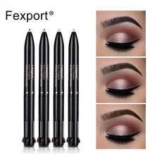 Fexport карандаш для бровей 4 цвета водостойкие стойкий для бровей Косметическая пудра ручка черный кофе серый бровей татуировки MN082