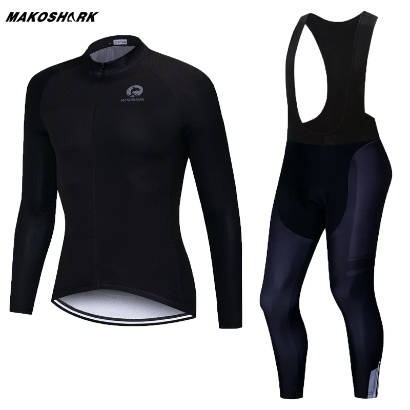 

2018 Men's cycling jersey long sleeve pro bike bib pants set Ropa Ciclismo men cycle wear bicycle uniformes Maillot Sportwear