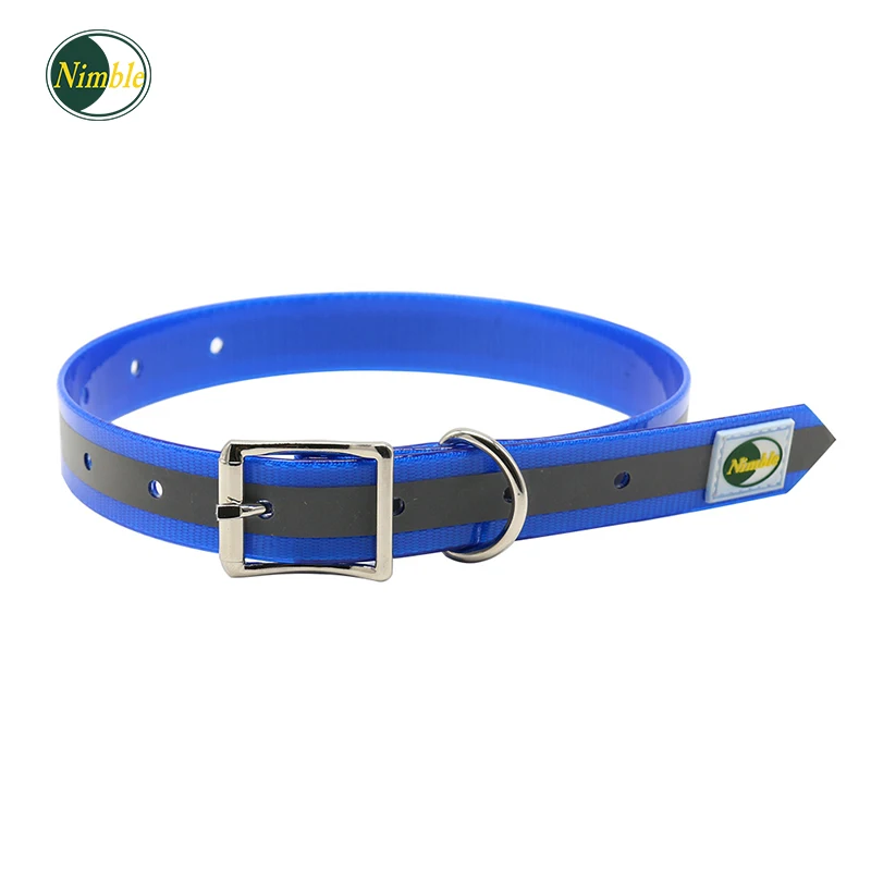 

NIMBLE Night Running Reflective Dog Collars Adjustable TPU Collar For Large Pet Dogs Collars Waterproof Para Perros Free Walking