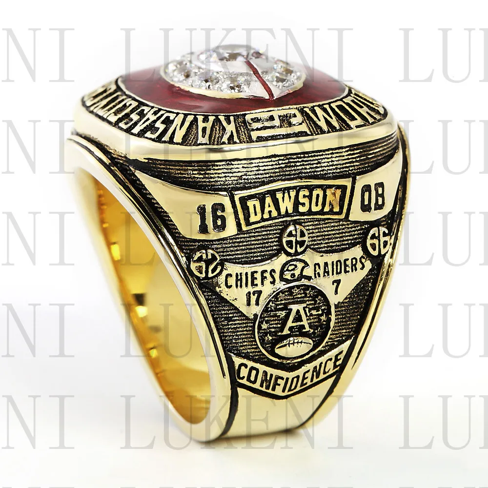 Kansas City Chiefs Championship Ring 1969 Replica Super Bowl Football