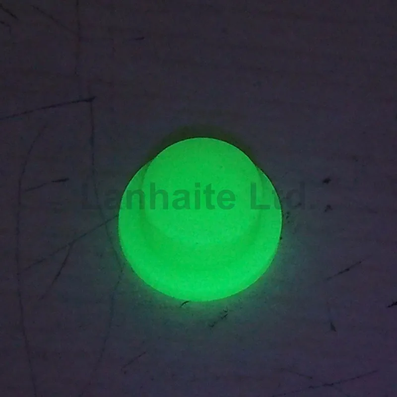 10 мм (D) x 8 мм (H) Светящиеся в темноте силиконовые напальчники-зеленый (10 шт)
