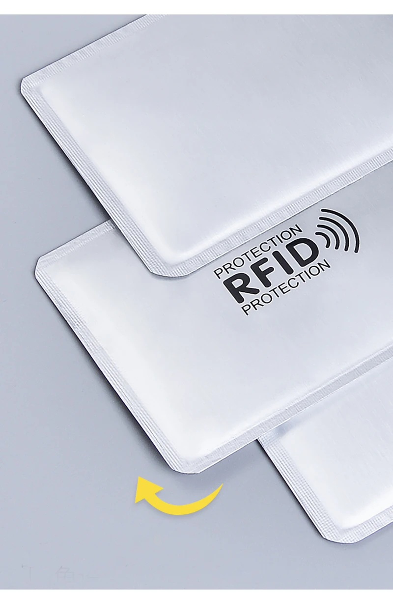 20 шт Анти Rfid лазерный кошелек Блокировка ридер замок банк держатель для карт Id банковский чехол для карт Защита кредитный бизнес держатель для карт