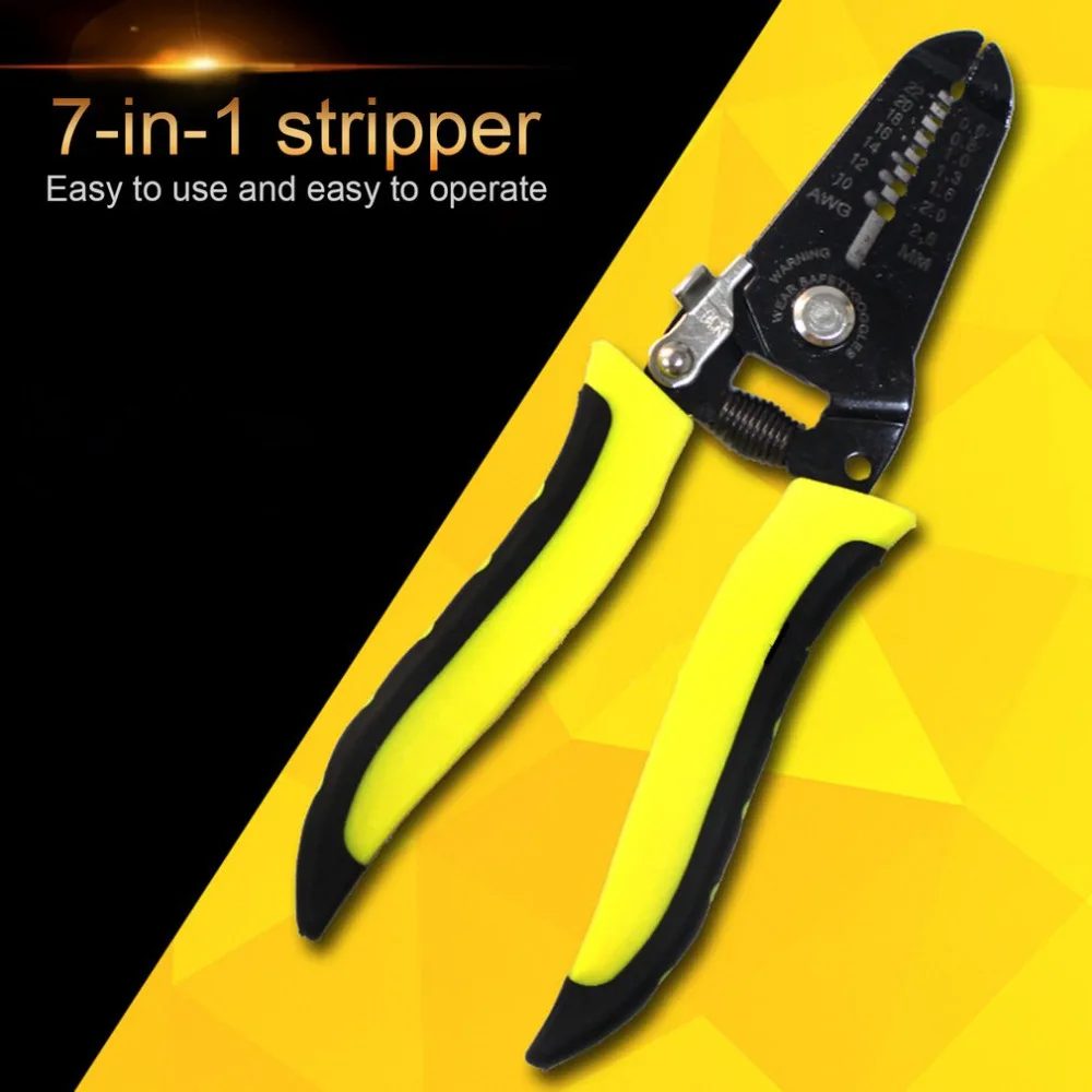 7 "профессиональные ножницы для зачистки проводов портативное устройство для зачистки щипцы плоскогубцы мульти-функциональный кабель
