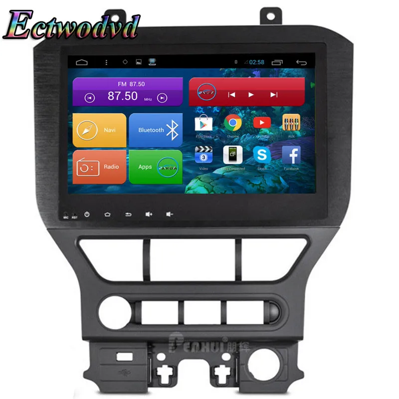 

Ectwodvd 10.2inch Octa Core Android 8.1 Car DVD GPS Navigation Radio Stereo for Ford Mustang 2015 2016 2017 2018-
