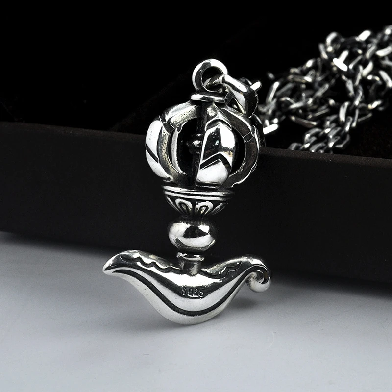 

Emith Fla 925 Sterling Silver Charms National Style Vintage Bracelet Pendant DIY Jewelry Gifts Men/Women