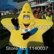 Талисман милый желтый маскарадный костюм звезды на заказ Необычные платья для косплея мультяшный маскот карнавальный костюм необычный костюм