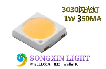 

200PCS/LOT SMD 3030 White 3030 LED Diode 6000K-8000K 1W LED HIGH POWER Lighting Application 3.0*3.0*0.65mm 350MA 100-120LM