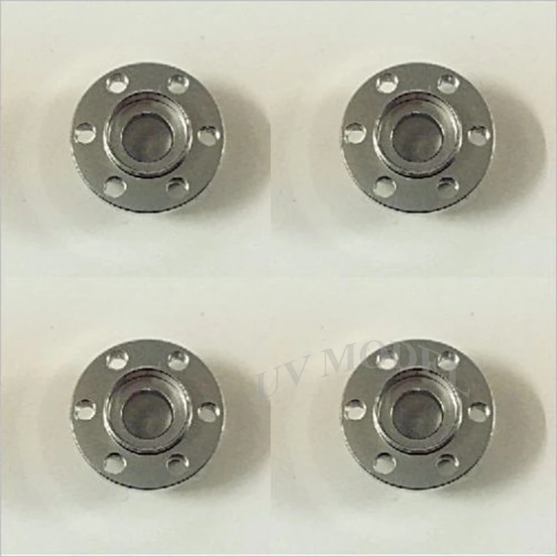 

4 Pcs/lot Aluminum Hex Bolt Hub HEX for RC 1/10 SCX10 RC4WD 1.9" Alloy Beadlock Wheels Silver # A