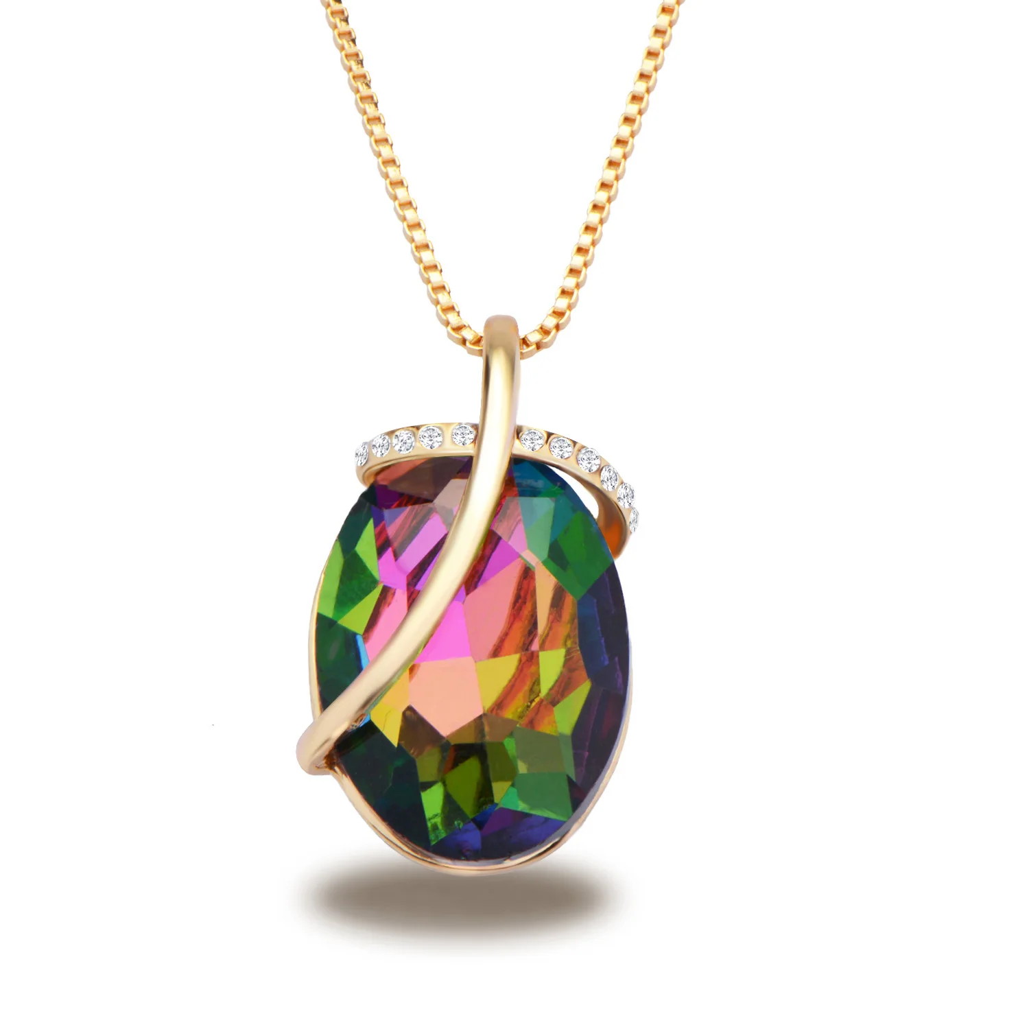 Luxury Colorful Pendants Gold Color Fashion Jewelry Pendant for Women
