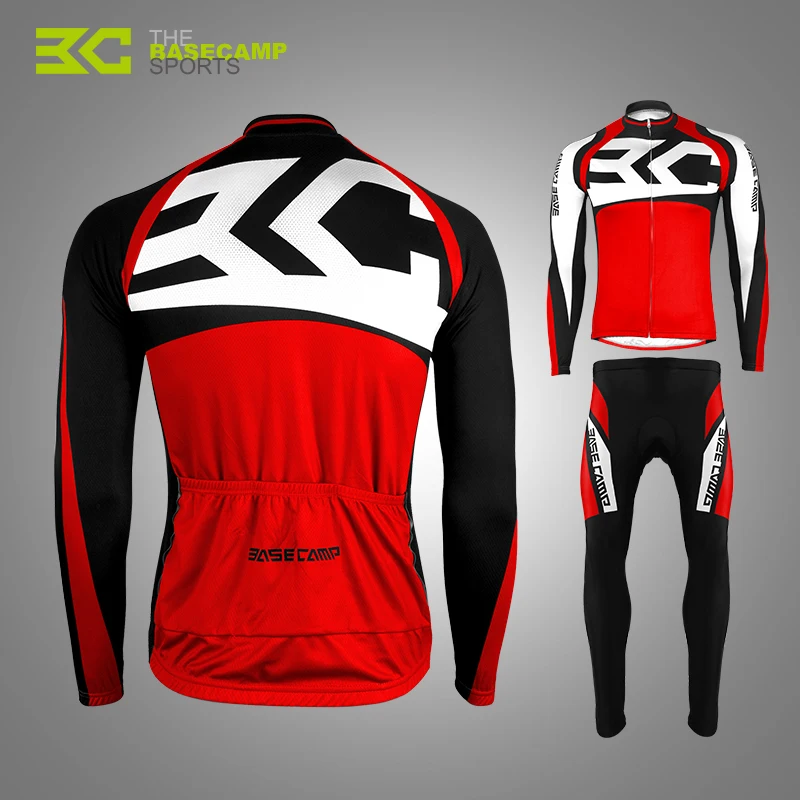 

Basecamp Cycling Full-sleeve Jersey Set Spring/Autumn Long-Sleeved Cycling Clothing Suit Cycling Equipment #BC-531