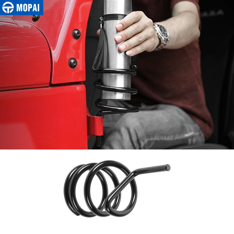 MOPAI Metal Car Side Door Water Cup Holder for Jeep Wrangler JK JL 2007