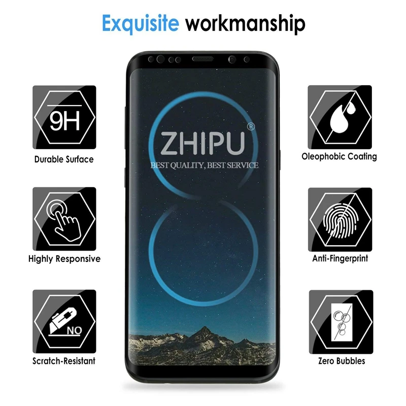 3D полное покрытие закаленное стекло для Samsung Galaxy S8 Plus + G955F G955FD G955W Защита экрана 6 2