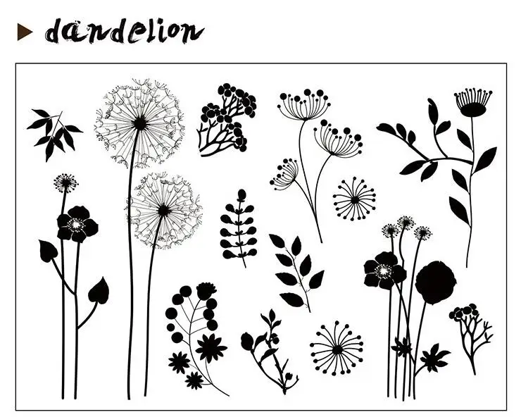 

Dandelion Transparent Clear Silicone Stamp/Seal for DIY scrapbooking/photo album Decorative clear stamp A0123
